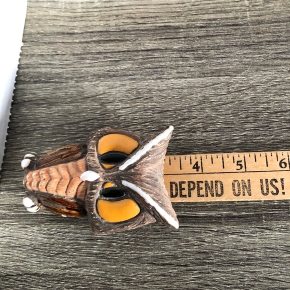 Vtg Owl Figurine Handmade in Uruguay - Picture 9 of 9